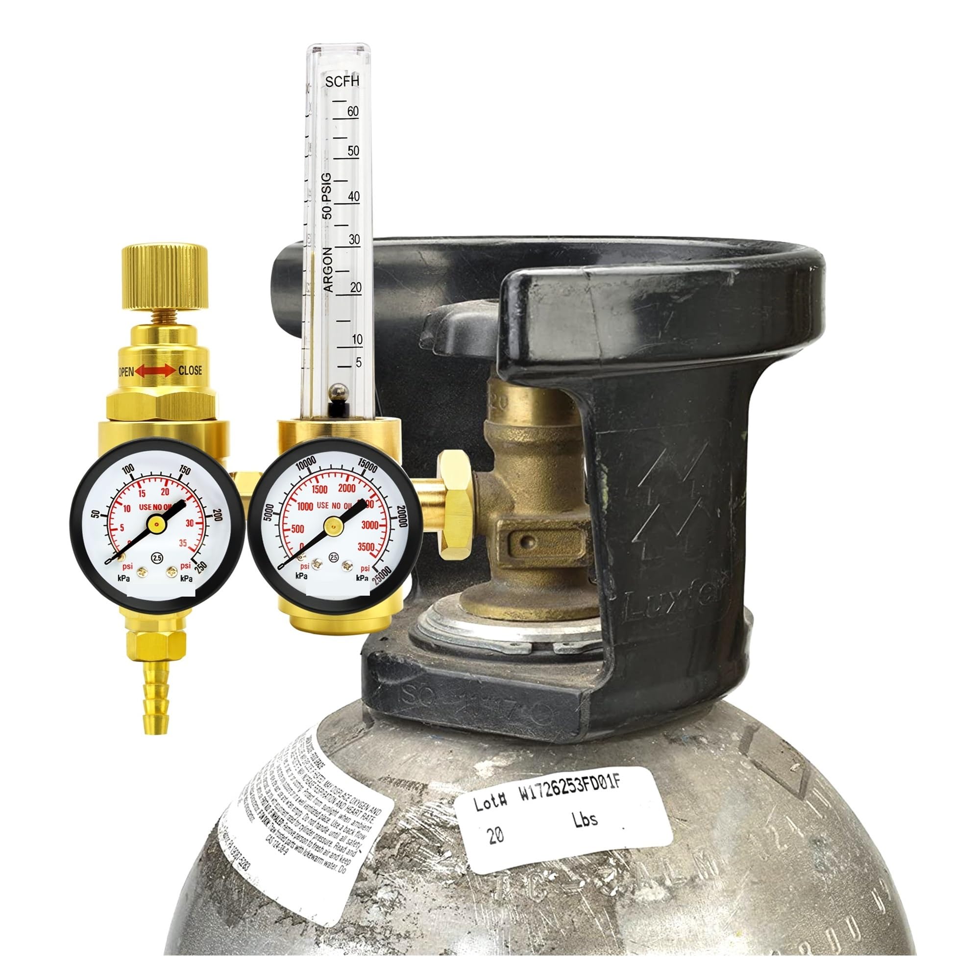 Regulator CO2, Argon CO2 MIG TIG Przepływomierz Regulator gazu Podwójne wskaźniki Oszczędność dla spawacza