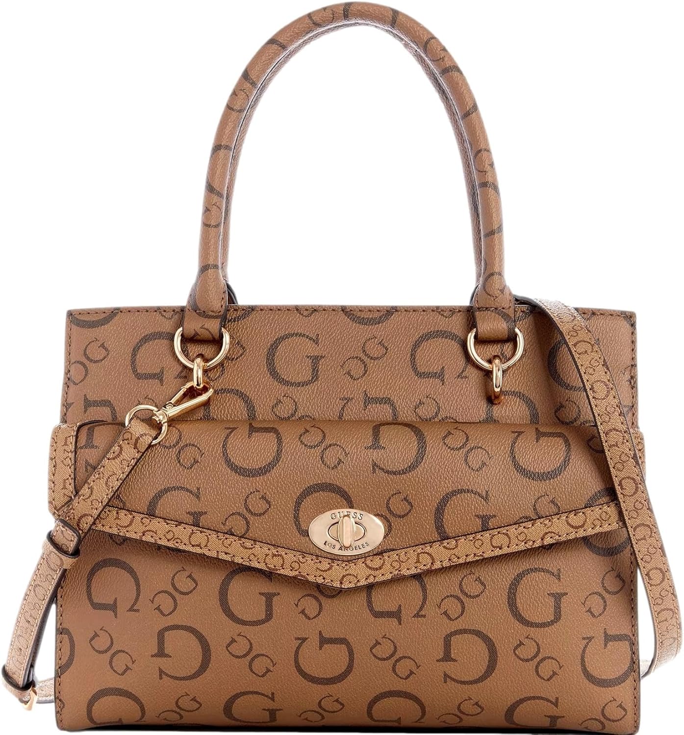 GUESS Factory Mandarina Logo Compartment Satchel