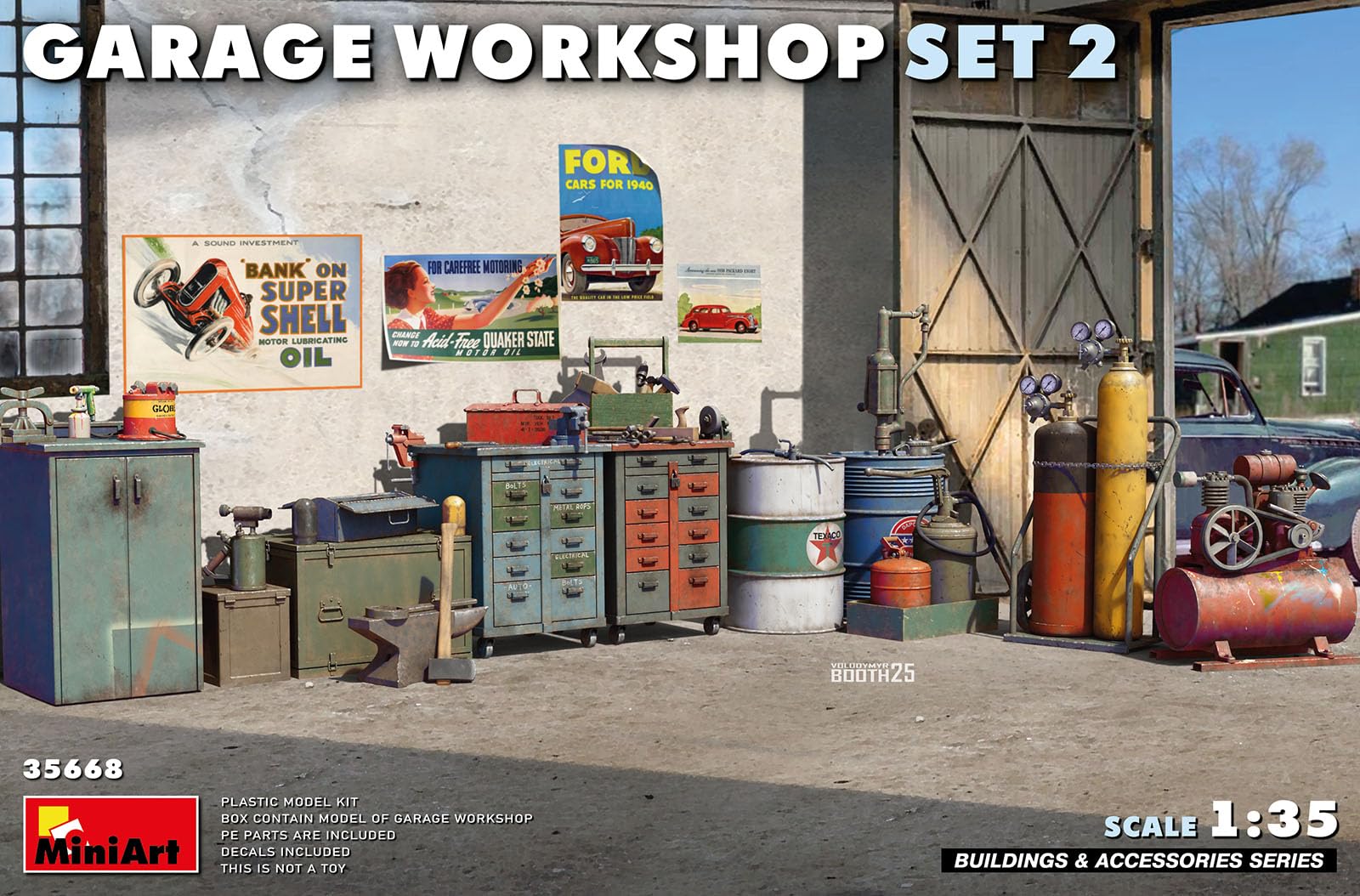 Miniart 1:35 - Garage Workshop Set #2 - Image 3