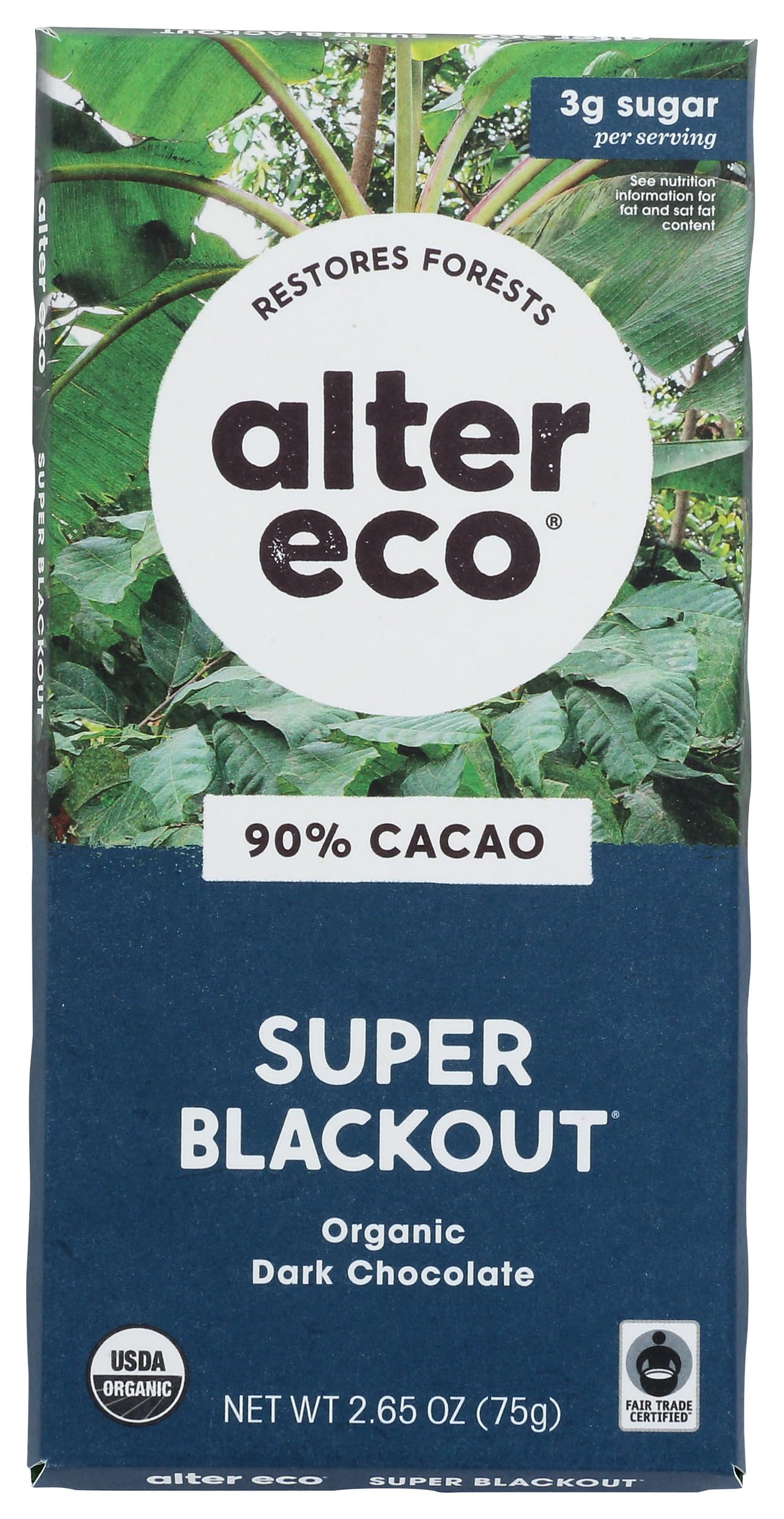 Alter Eco Super Blackout / 2.65 Ounce (Pack of 1) / No Color Candy & Chocolate Bars