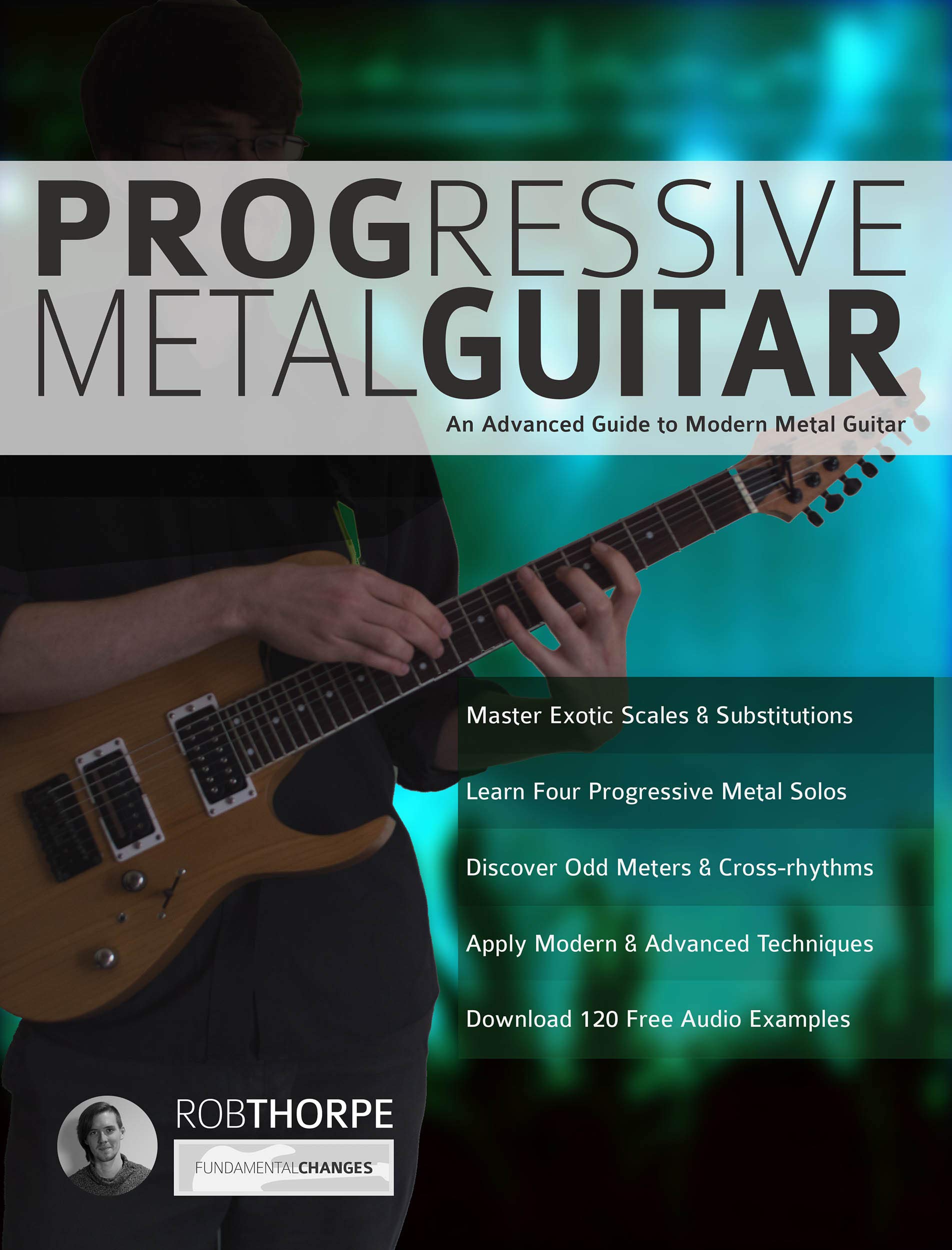 Livre guitare metal progressif apprentissage solo anglais