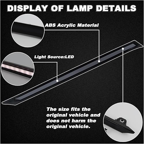 Miniatura 2 de Switchback - Lámpara LED DRL de rejilla antiniebla frontal color blancoámbar, luz de circulación diurna, señal de giro secuencial compatible con