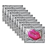 Adofect 30 Pcs Collagen Crystal Lip Masks, Pink Hydrating Lip Mask Set for Dark Lips Treatment -Anti Chapped - Anti Wrinkle Patches, Gifts for Women