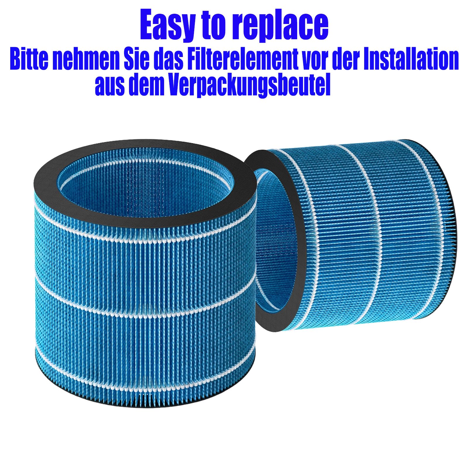 2er FY3446 Filter für Philips HU2716, HU2718, HU3916, HU3918 Luftbefeuchter | 3-Schichtiger Ersatzfilter für Philips Luftbefeuchter 2000 und 3000 Serie, Ersatzteile FY3446/30 & AMF220/15