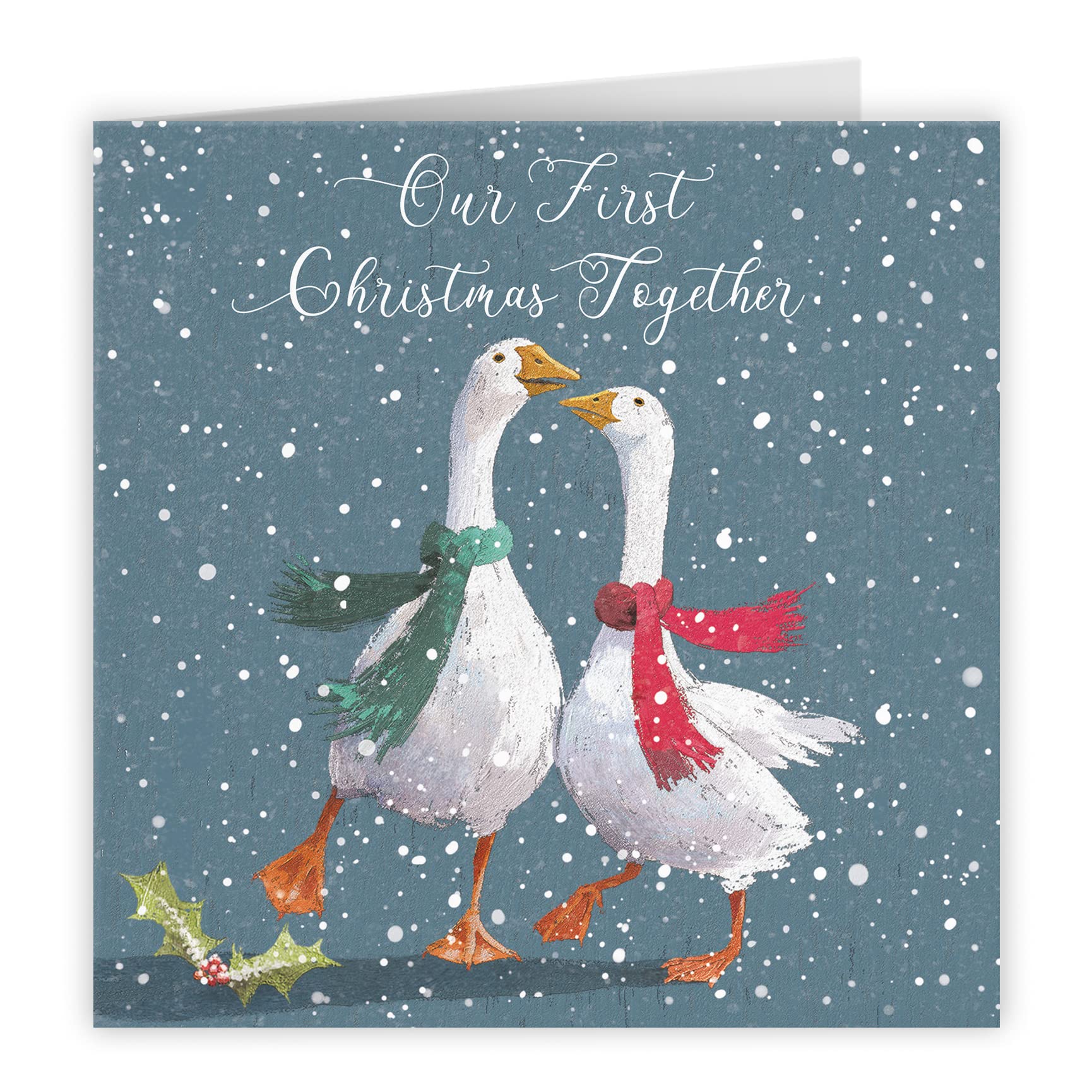 Hunts England, Our First Christmas Together Stunning Artistic Card, Our First Christmas Together, Romantic Verse Inside Card - Image 4
