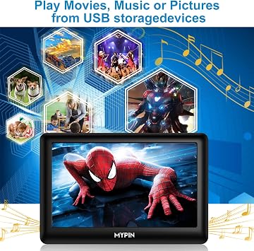 Video to Digital Converter, 4.3 AV Video Capture Box/Video Player, Record Video from VHS, HI8, Camcorder, Set Top Box or Any Source, Analog Video to Digital Converter, Built-in Stereo Speakers Mic-in