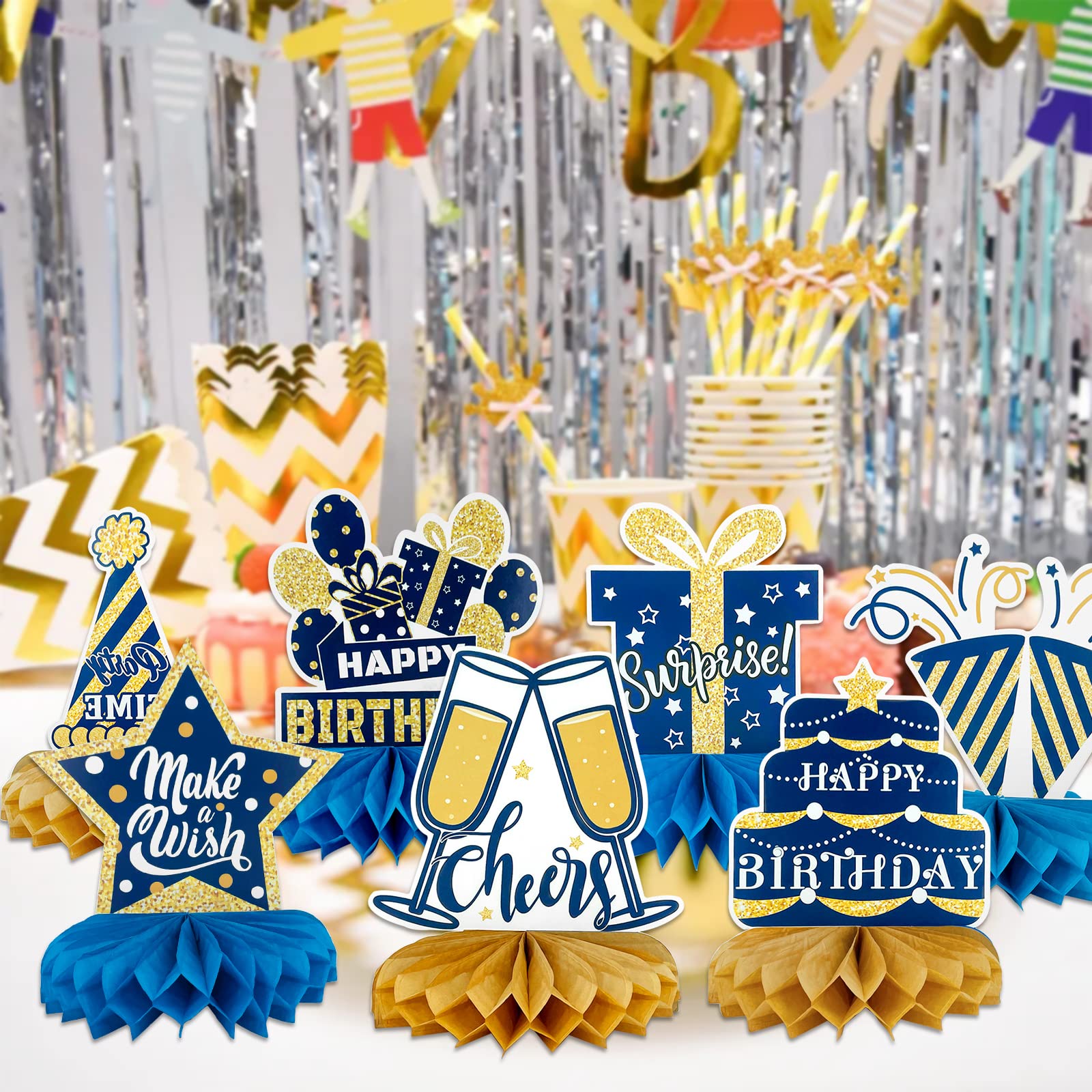 Décorations Fête Anniversaire Orques - Kit Complet Avec Bannière, Ballons, Centres De Table - Thème Marin