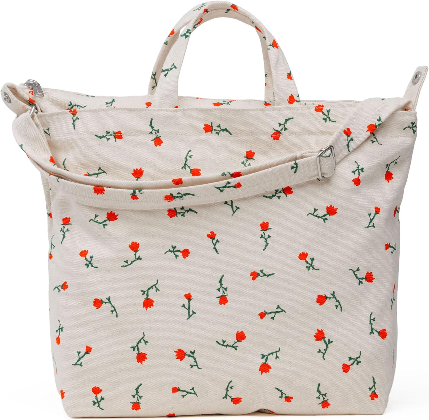 Duck bag with horizontal zipper by BAGGU.