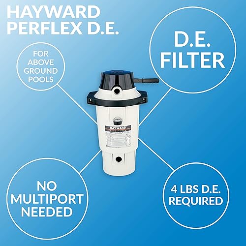 Miniatura 4 de Hayward W3EC75A Perflex - Filtro de piscina de tierra de diatomeas