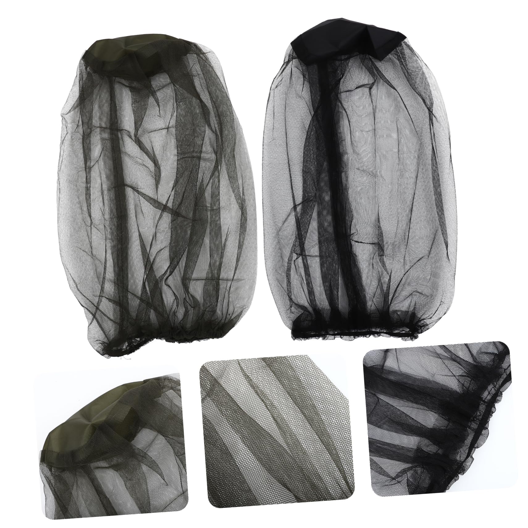 Gatuida 5 Ensembles Filet Anti-Insectes Portable Moustiquaire Extérieure pour Tête De Moustique Costume Nette De Moustiques Accessoire De Randonnée Filet De Pêche Polyester 4 Pièces * 5