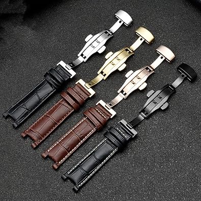 Genuine Leather Watchband For GC 22 * 13mm 20 * 11mm Notched Strap Withstainless Steel Butterfly Buckle Men And Women Watch Belt
