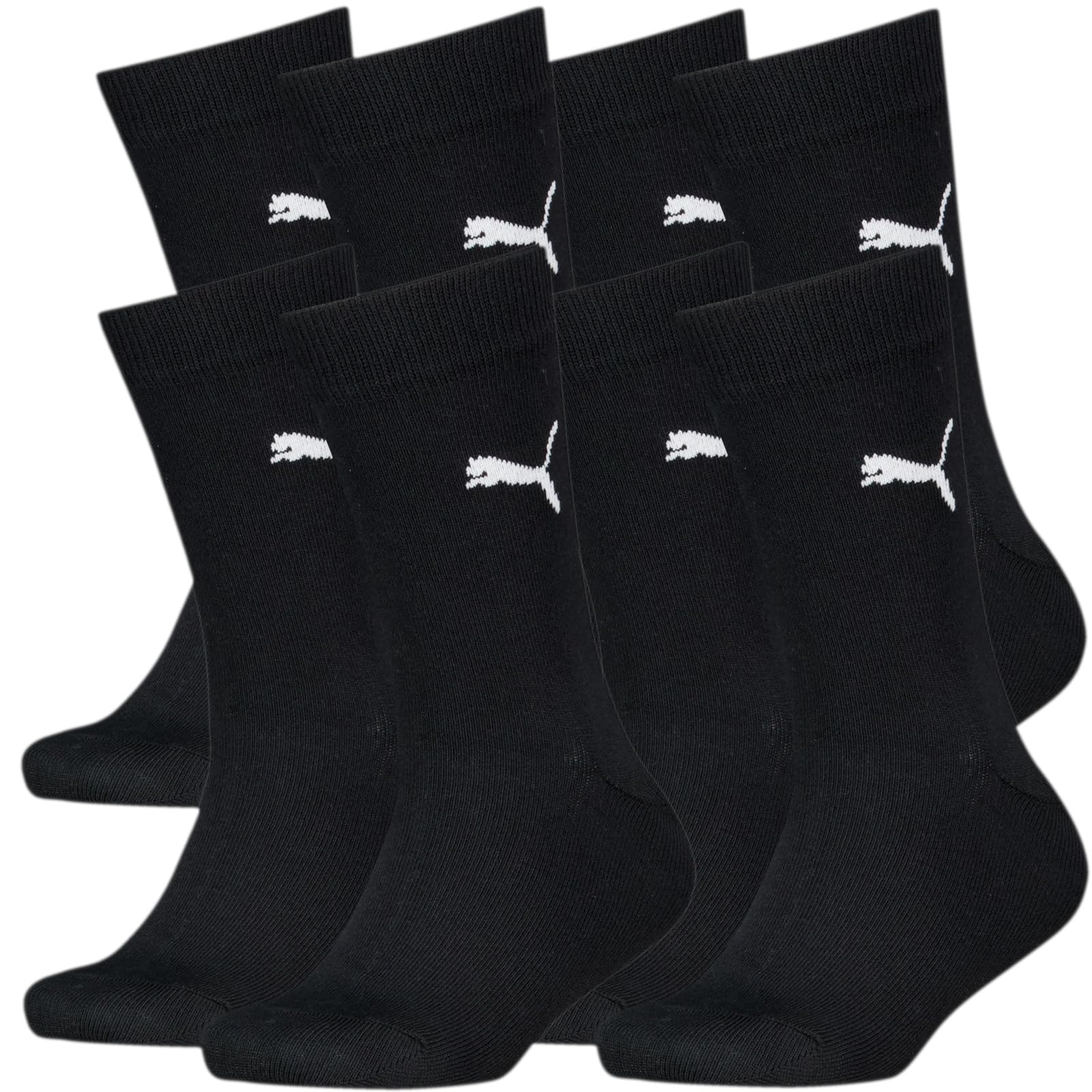 Puma Unisex Kids Black Crew Sports Socks (4 Pairs) Easy Rider Classic, 31/34