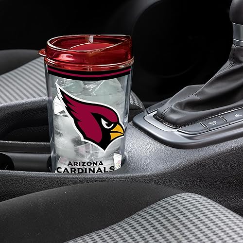 Miniatura 164 de Rico Industries NFL - Vaso de fútbol americano de doble pared, 16 onzas, tapa W