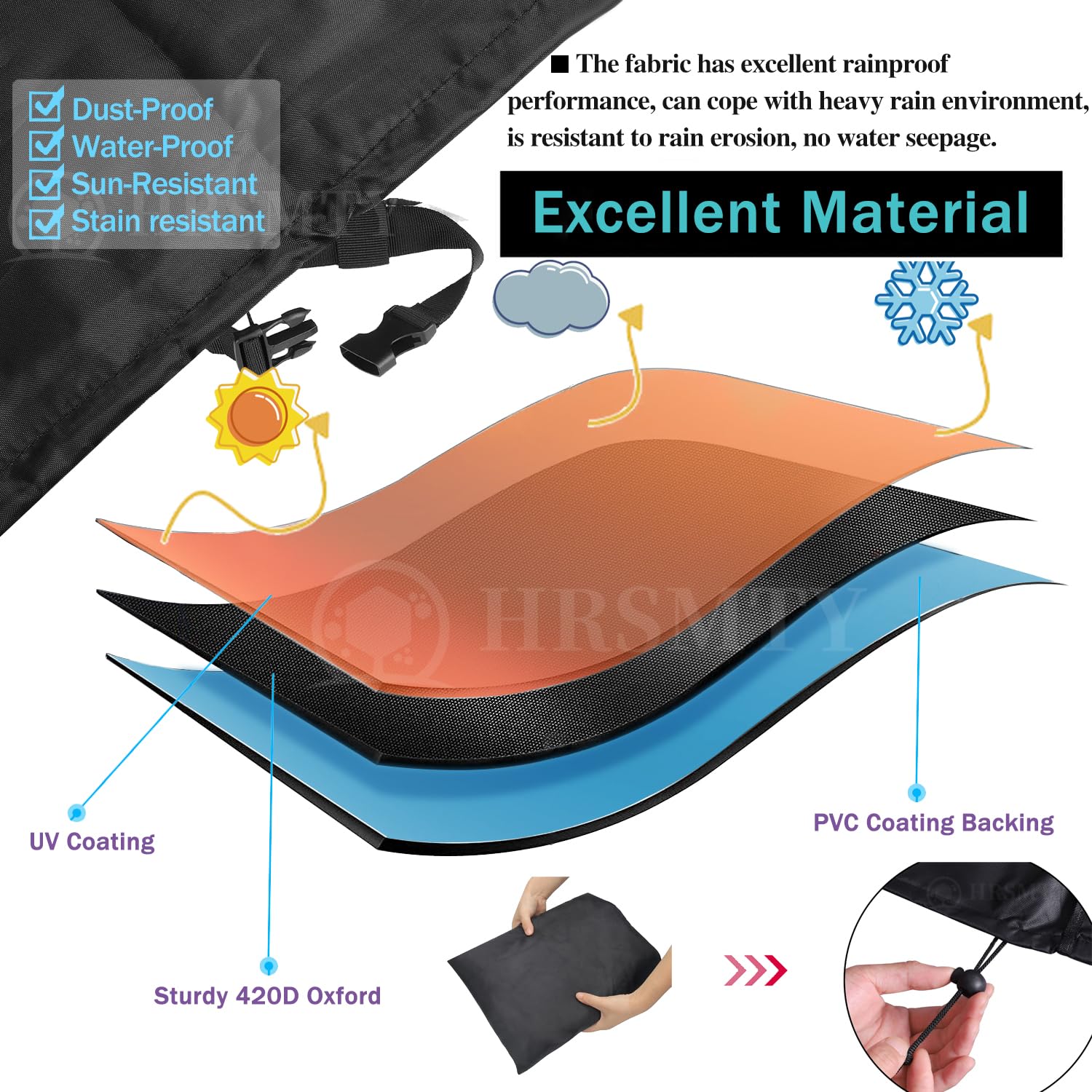 Copertura per mobili da giardino Oxford resistente, copertura
