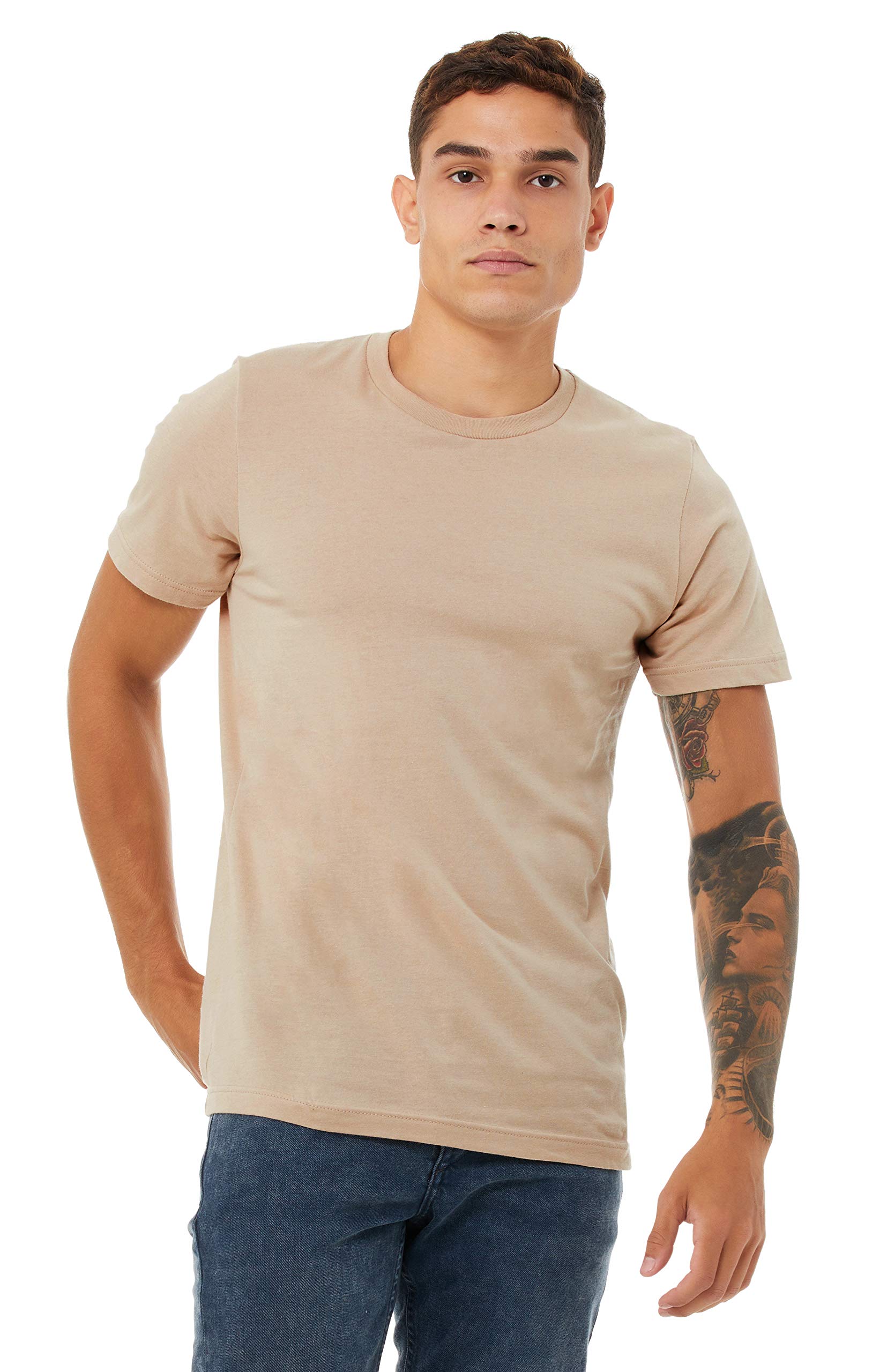 Mens Airlume Cotton Crew Tee