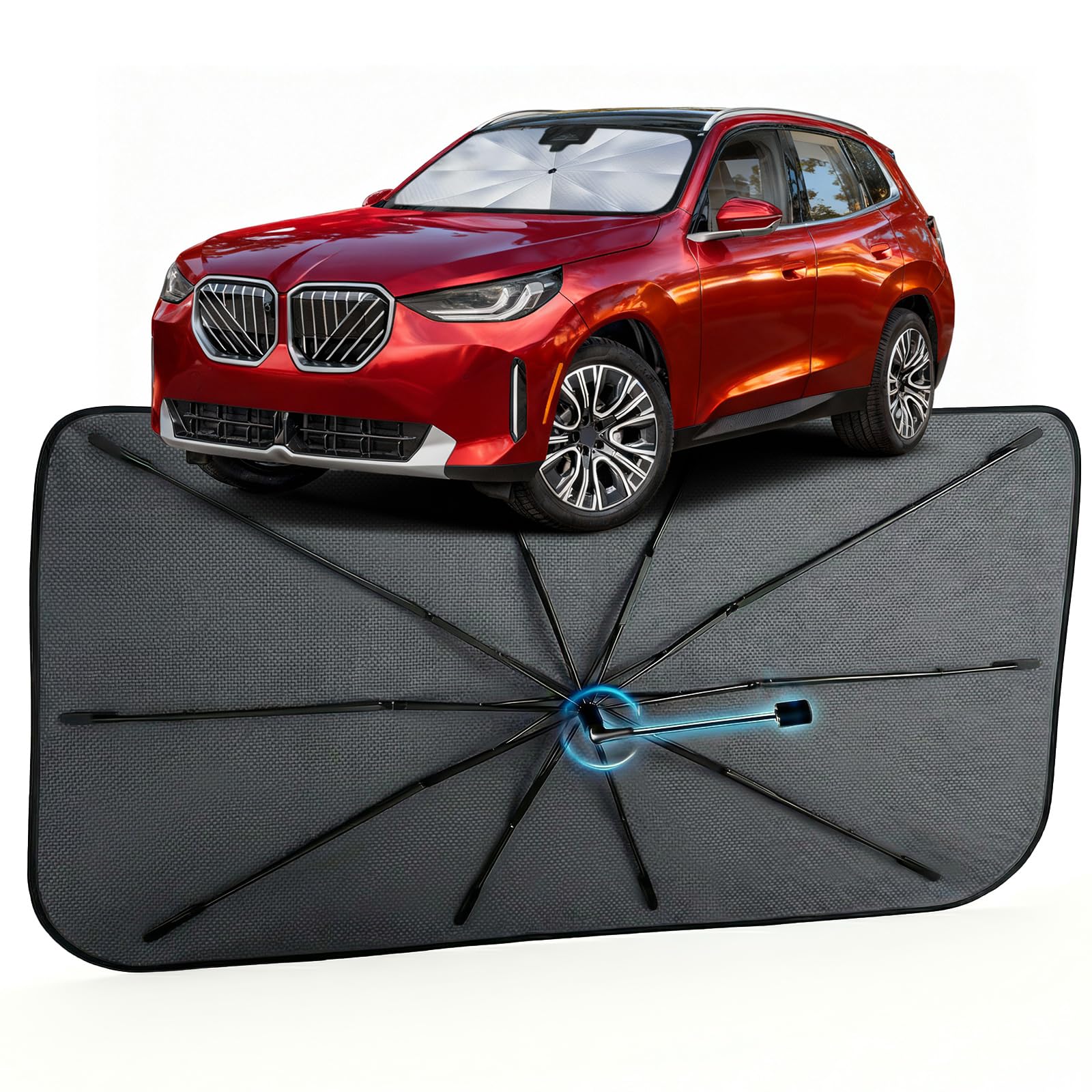 Car Windshield Sun Shade Umbrella for BMW X3 2018-2026, 1:1 Exact Fit