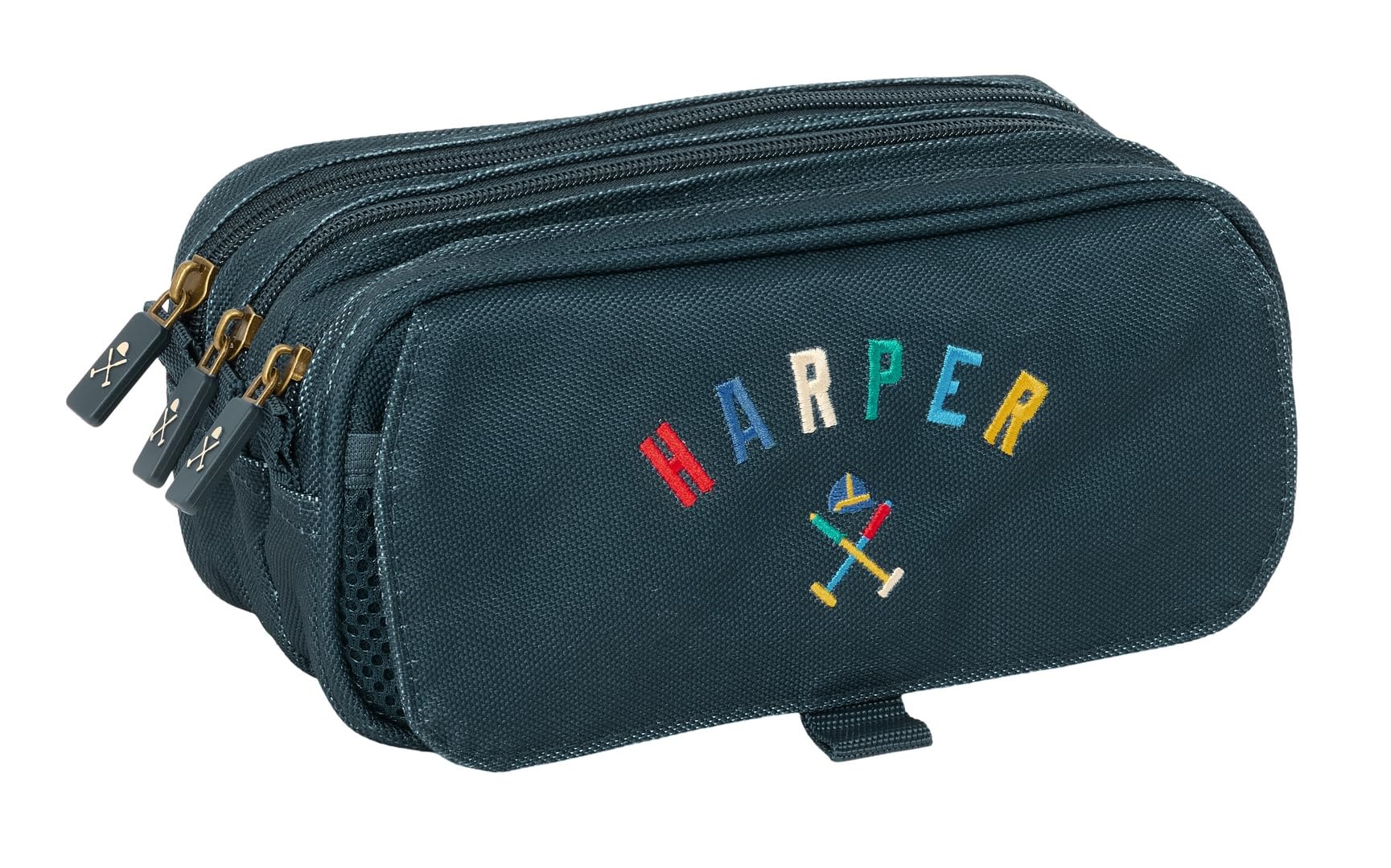 Safta Harper & Neyer – Triple Big Pencil Case, Children's Pencil Case, Ideal for School Age Children, Comfortable and Versatile, Quality and Resistance, 21.5 x 8 x 10 cm