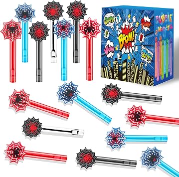 24PCS Bubble Wand for Party Favors Decorations Supplies Classroom Prizes Valentines Easter Halloween Christmas Bags Basket Stuffers Gifts