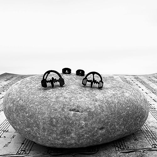 Miniatura 5 de Pendientes de trompeta - Joyas de guitarra - Pendientes de clave de agudos - Pendiente de nota musical - Saxofón