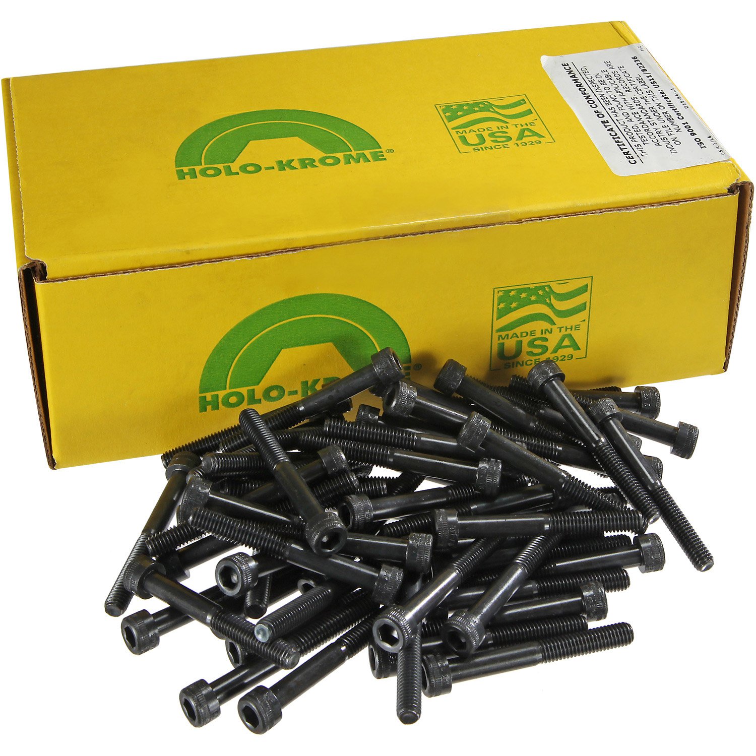 Holo-Krome 76184 M6-1.00 x 35 - Black Finish Heat Treated Alloy Steel - Cap Screws - Socket Head