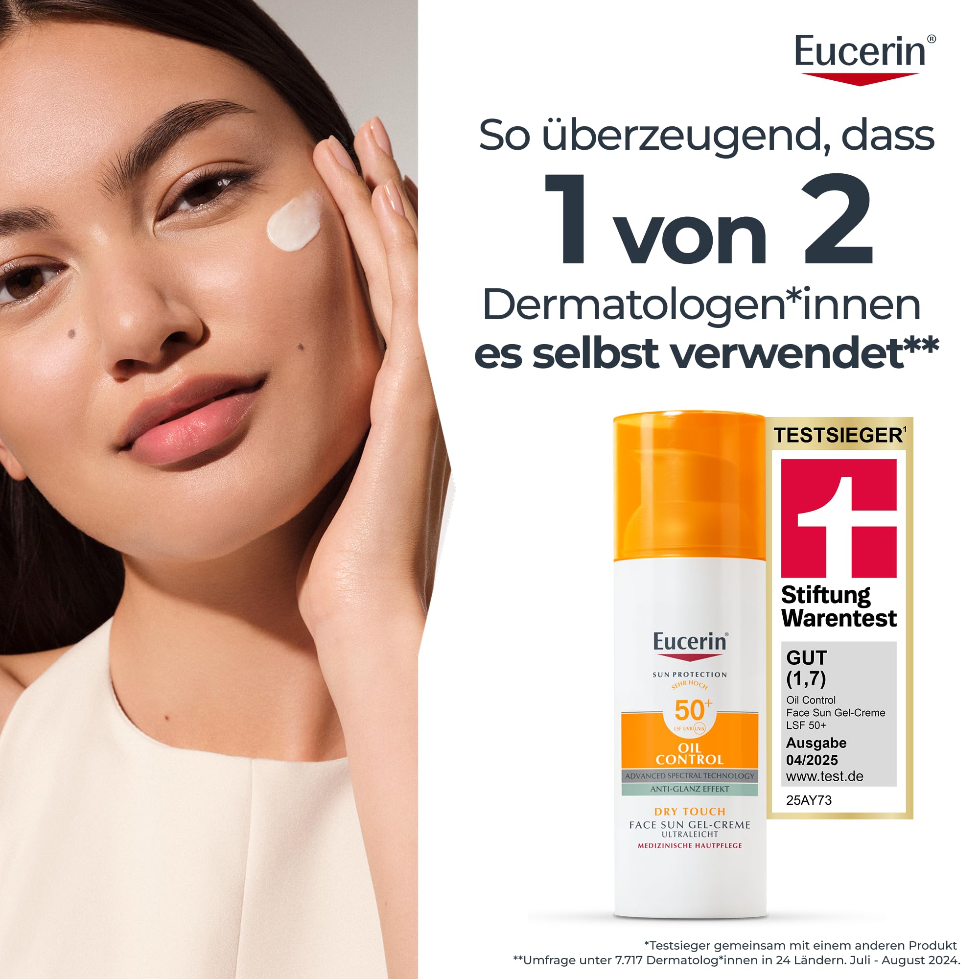 Eucerin Oil Control Body Sun Gel-Creme LSF 50+ 200 ml & Eucerin Oil Control Sun Face Gel-Creme LSF 50+ 50 ml