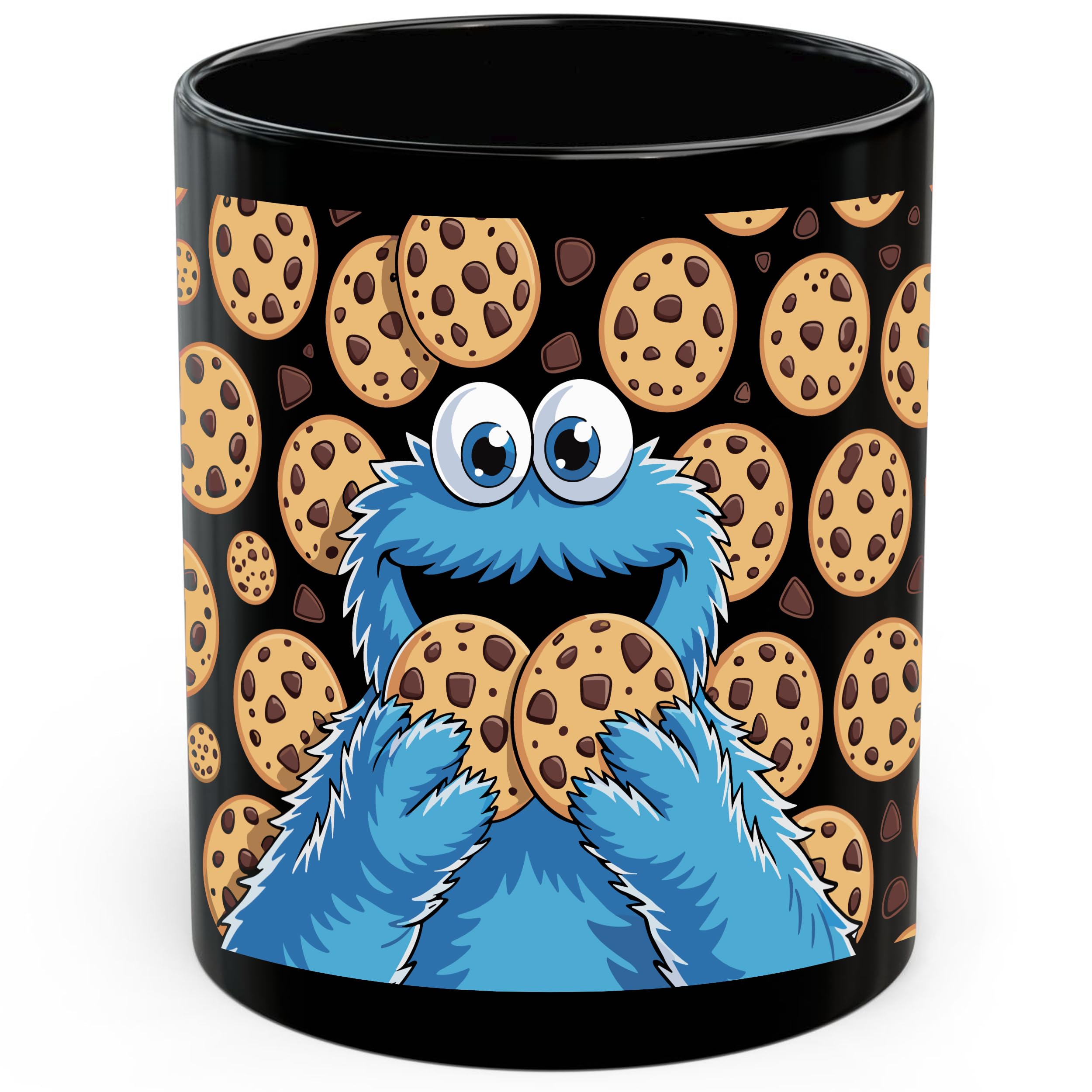 Mug Cookie Monstera Character Coffee Cups Cappuccino Tea Cup Great Gift Idea Coffee Mug for Work Restaurants Men Women 330Ml