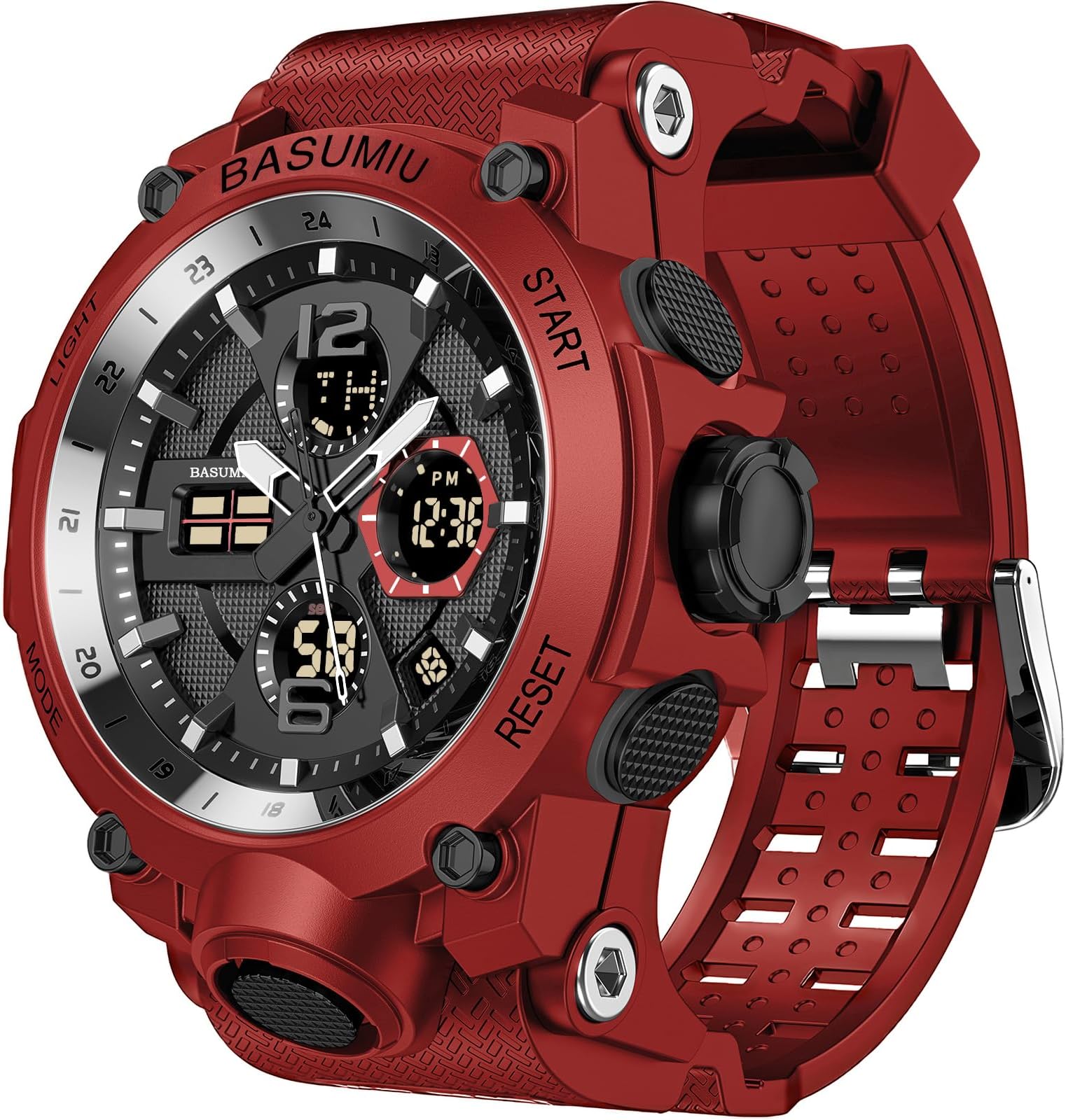 Mens Sports Wrist Watches Analog Digital Tactical Military Watch Waterproof Gold Watches for Men