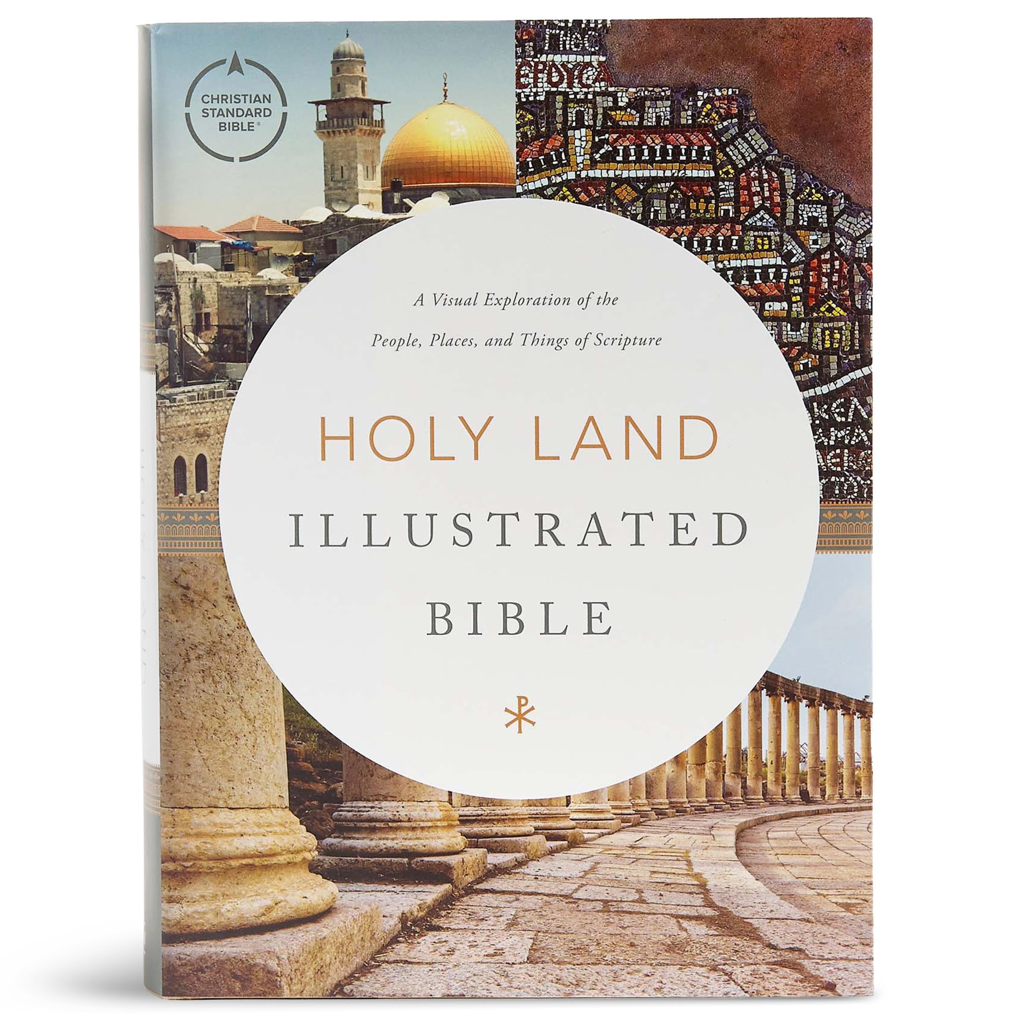 CSB Holy Land Illustrated Bible, Hardcover, Black Letter, Full-Color Design, Articles, Photos, Illustrations, Easy-to-Read Bible Serif Type