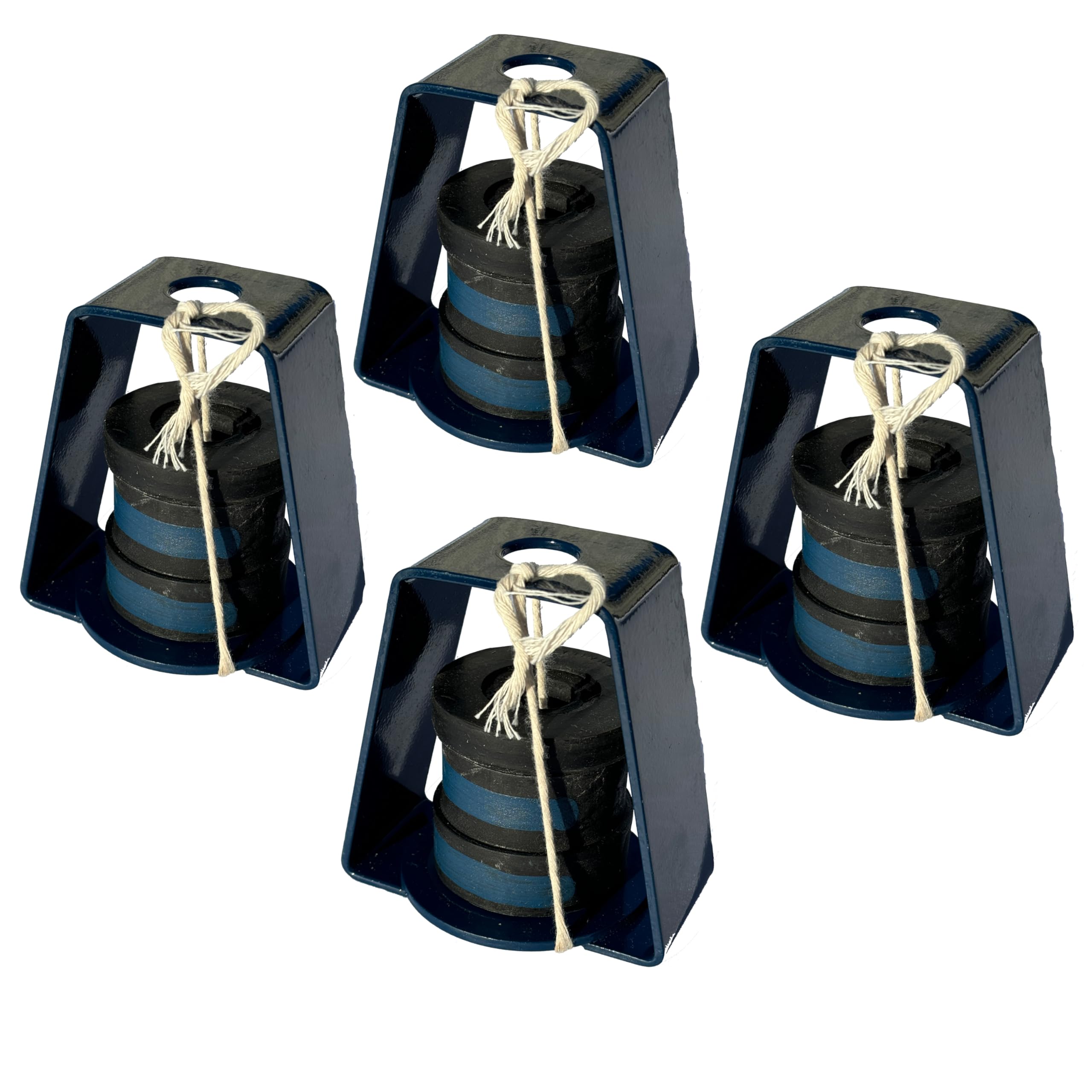 Blue Type, 500 to 1000 lb. Capacity Range - 5XR53 Mount Vibration Isolator, Neoprene Isolators Included