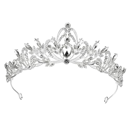 Miniatura 5 de Kamirola Diadema de coronas y tiaras de cristal para niñas o mujeres, fiesta de cumpleaños, boda, graduación, novia, Navidad, San Valentín, TR20,