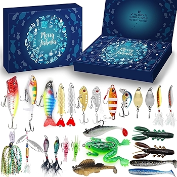 MOVINPE 2024 Fishing Advent Calendar for Adults and Teens — 24 Days of Topwater Lures