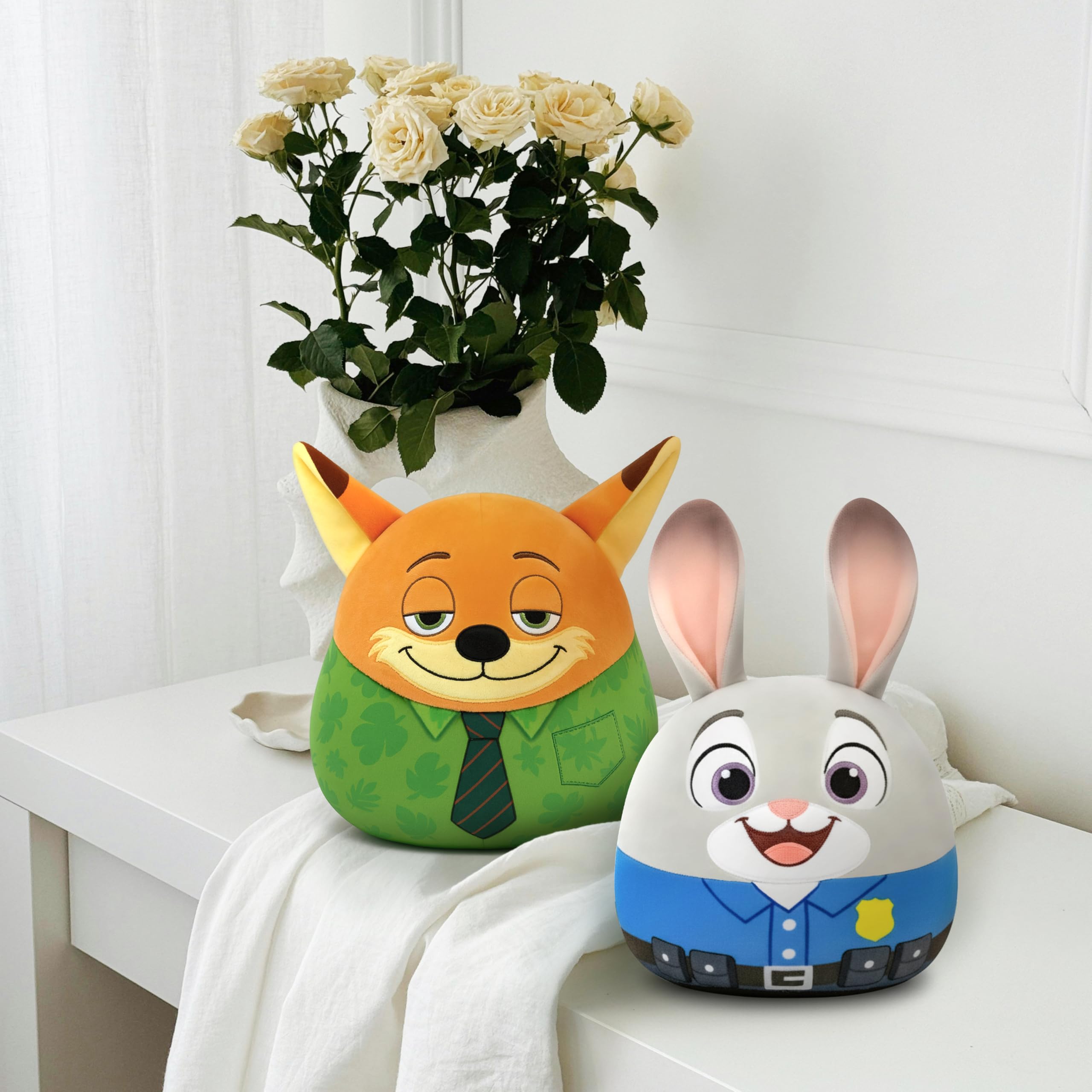 Amazon.com: Periyholev Orange Fox Plush - Wearing a Tropical Shirt