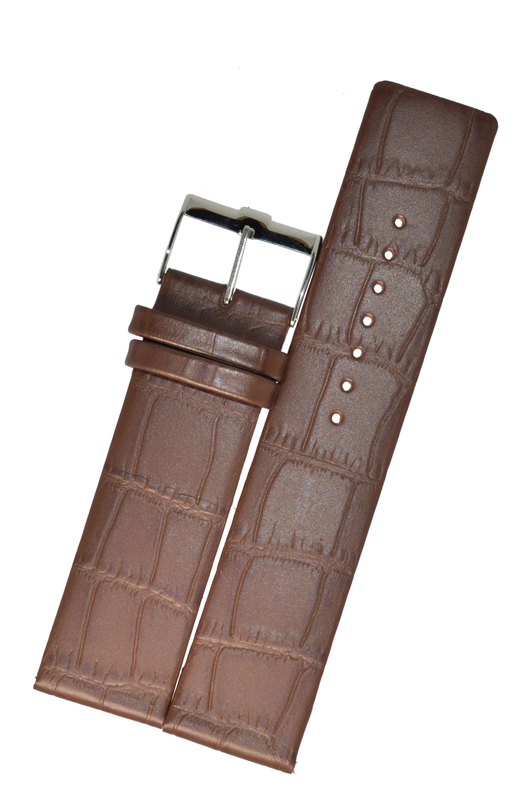 SURU® 18MM Slim Square Tip with Rounded Angles Leather Watch Strap / Watch Band (Width- 18mm /Colour- Brown) R39 (B08ZKPQVQF) Amazon Price History, Amazon Price Tracker