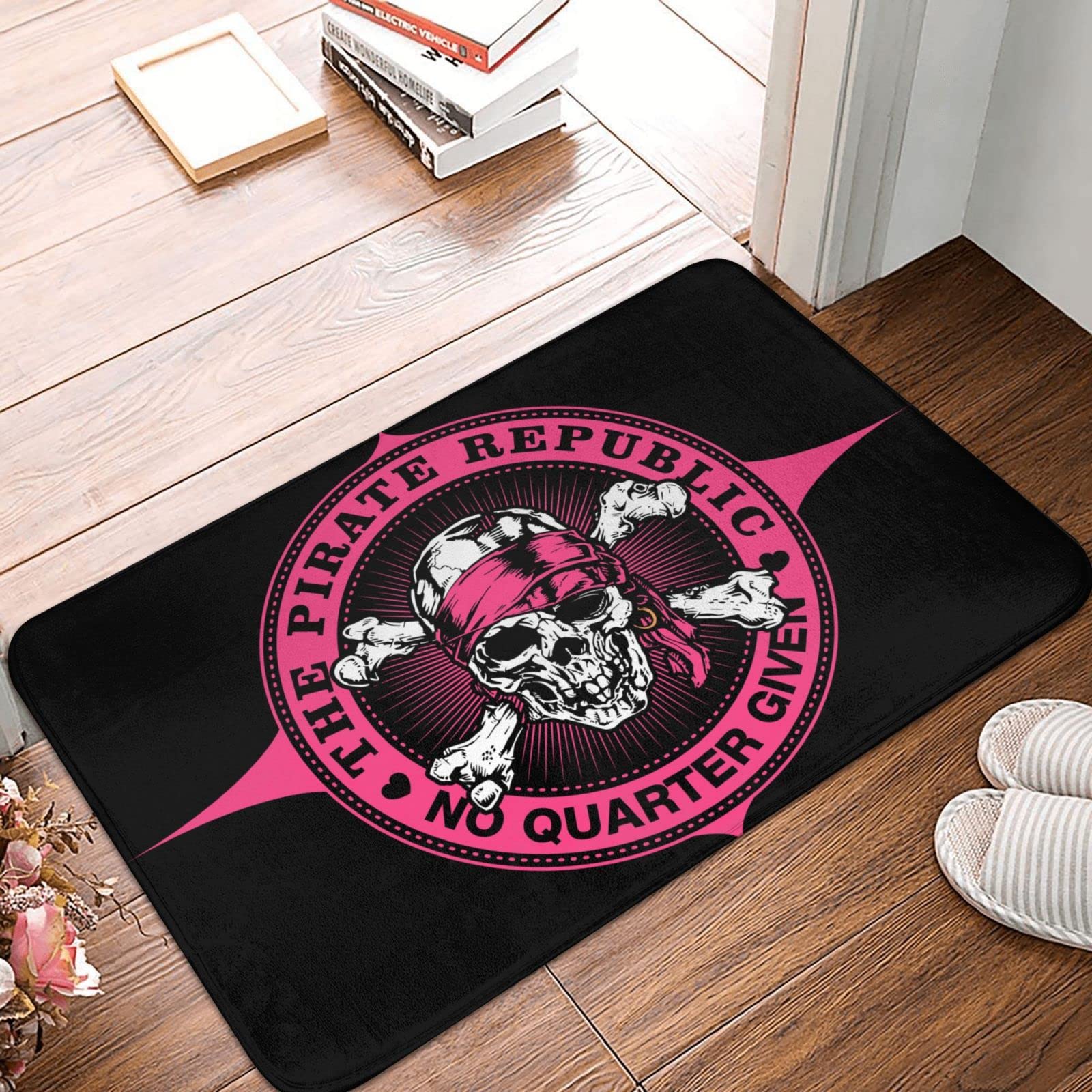 Paillasson automne pour porte d'entrée Pirate Republic Rose 50 x 80 cm