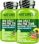 NATURELO Multivitamines pour hommes 50+ - Une multivitamine quotidienne pour les hommes avec des vitamines, minéraux & Aliments bio entiers, stimuler l'énergie & Santé, non OGM, 120 Gélules végétariennes