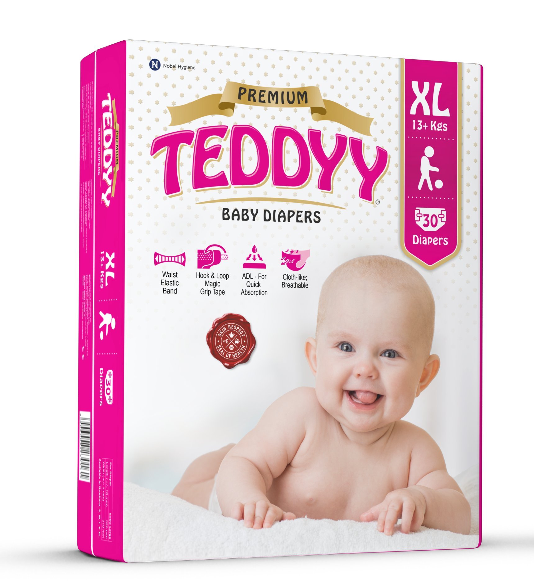 TEDDYY Premium Baby Extra Large Size Diaper (Pack of 30)