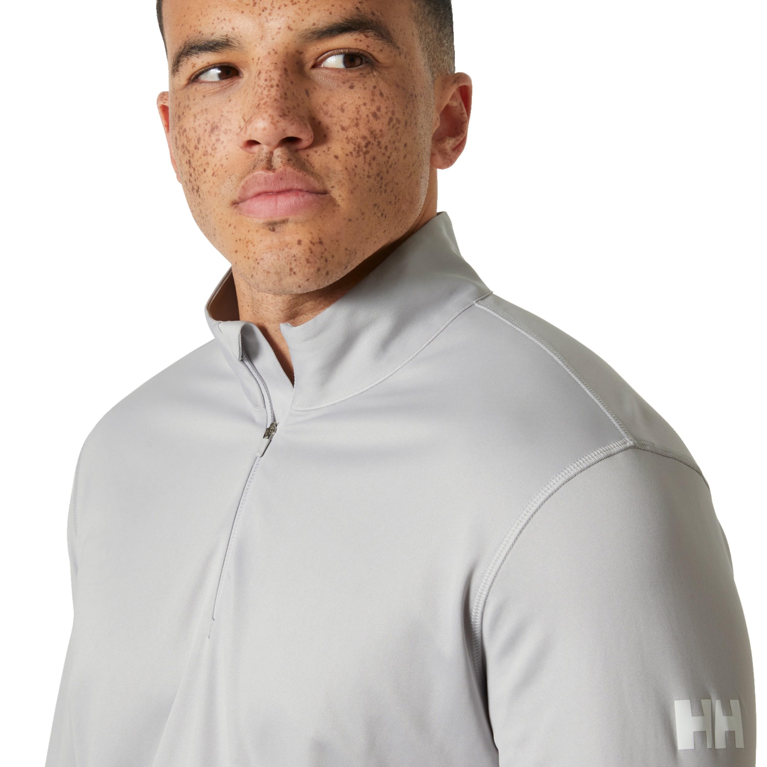 Helly Hansen Hombre Camiseta HH Tech Cremallera Cuello