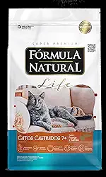 Fórmula Natural Life Ração Seca Para Gatos Sênior Castrado Sabor Frango e Salmão 10,1Kg