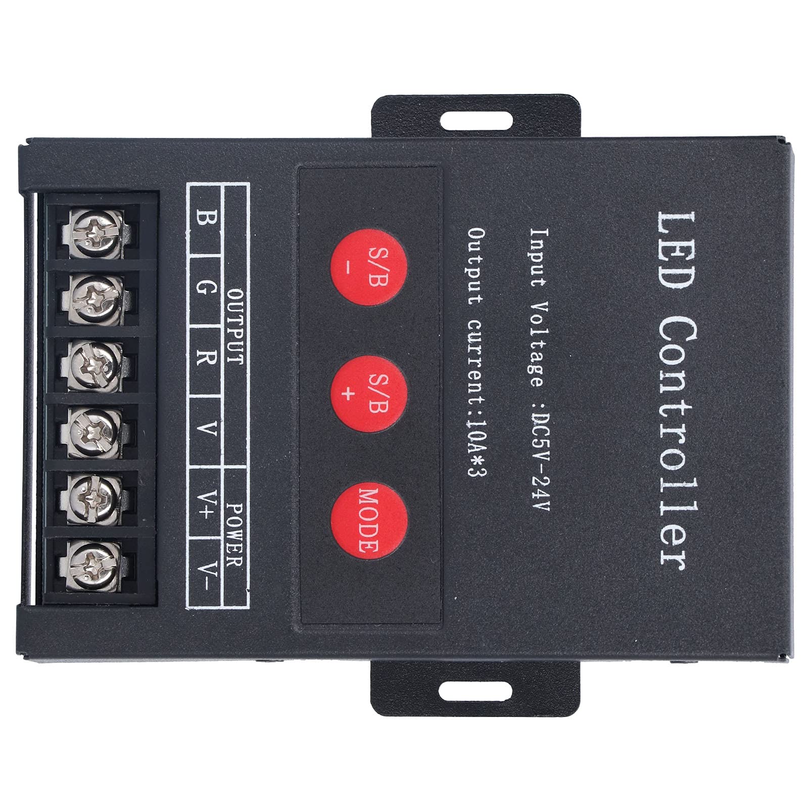 RGB LED Controller With Remote - PWM Digital Controller For 5V-24V LED Strip Lights