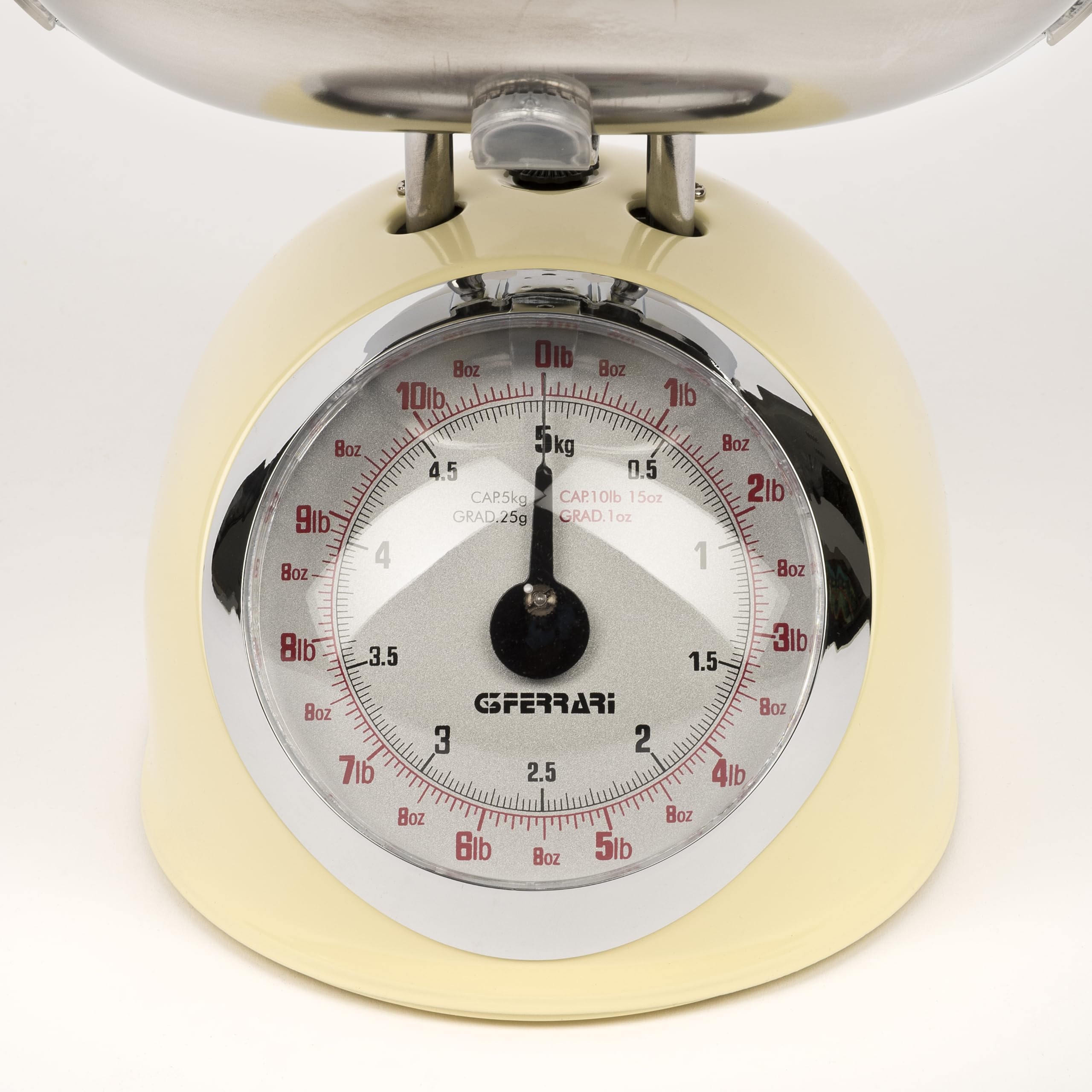 G3 Ferrari Bilancia Meccanica da Cucina Aska 5 kg Metallo Panna