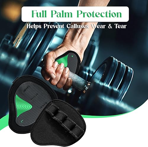 Miniatura 3 de Almohadillas de neopreno para levantamiento de pesas  Empuñaduras antideslizantes para hombres y mujeres  Guantes de entrenamiento alternativos para