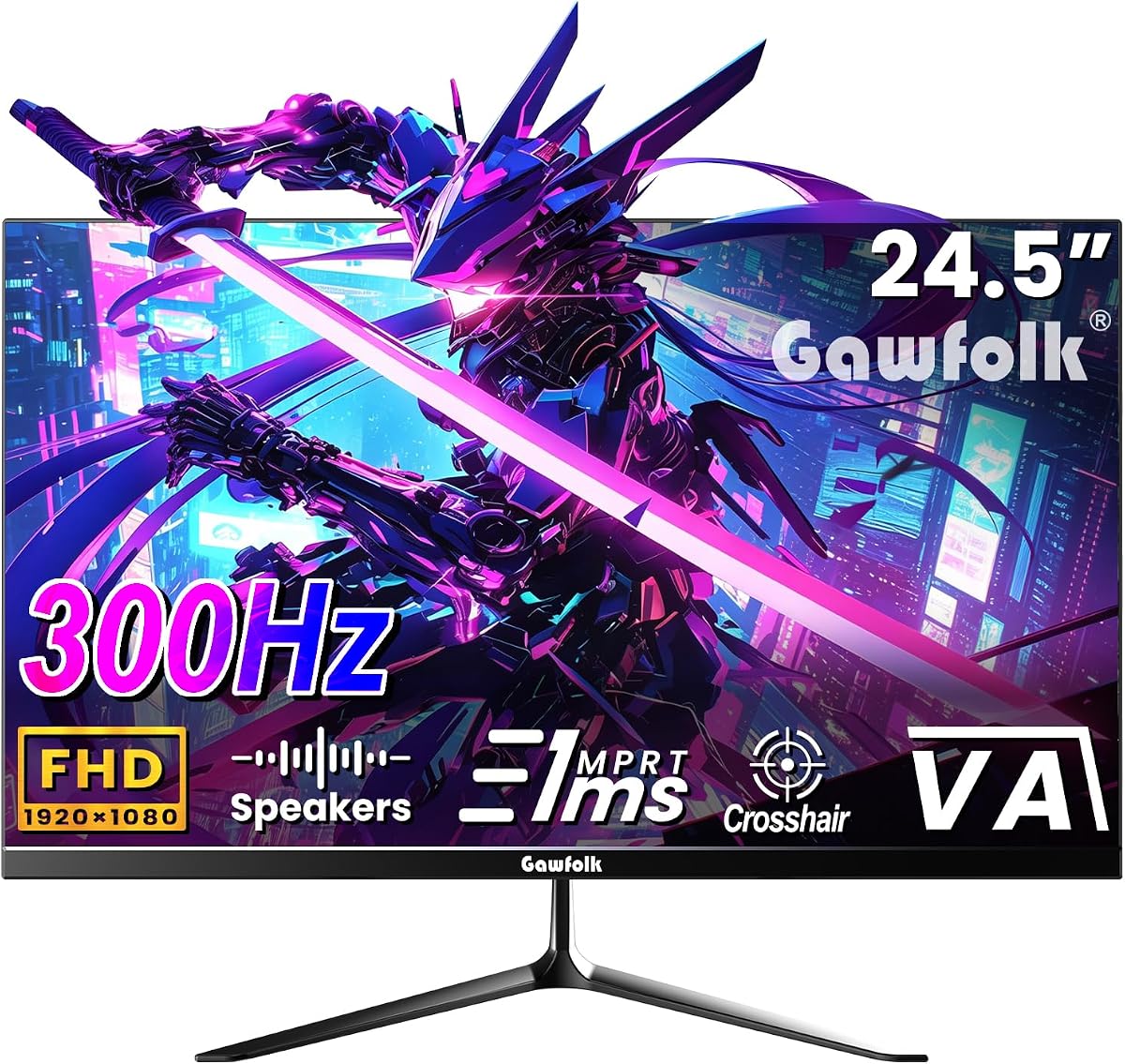 Gawfolk Gaming Monitor 24,5 Zoll
