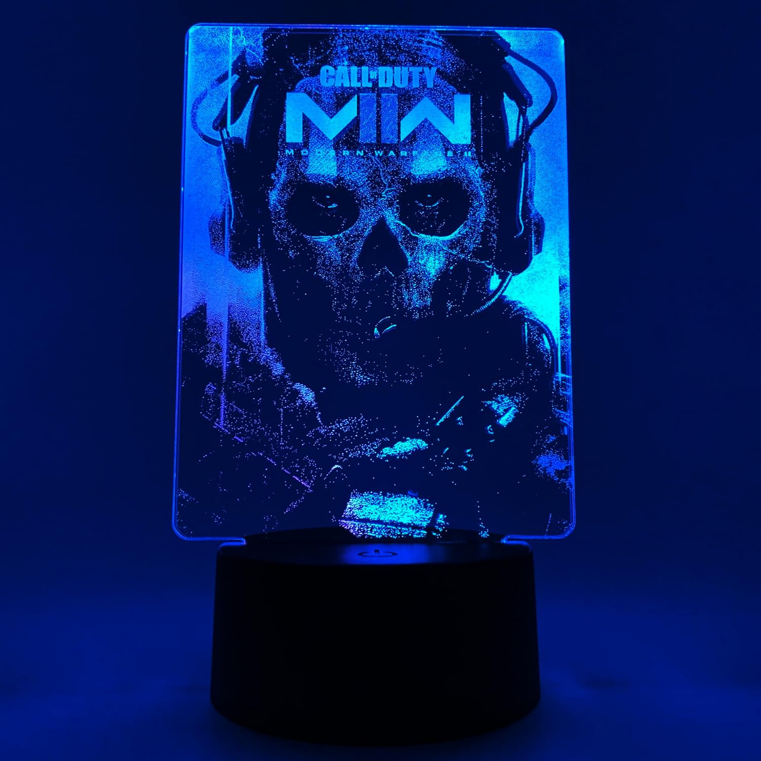 Otaku Lamps Modern Warfare II Call of Duty – Gaming Lamp Figure Night Light, 16 Color RGB LED – Remote, 3D Streaming Room Décor Gift for Gamers