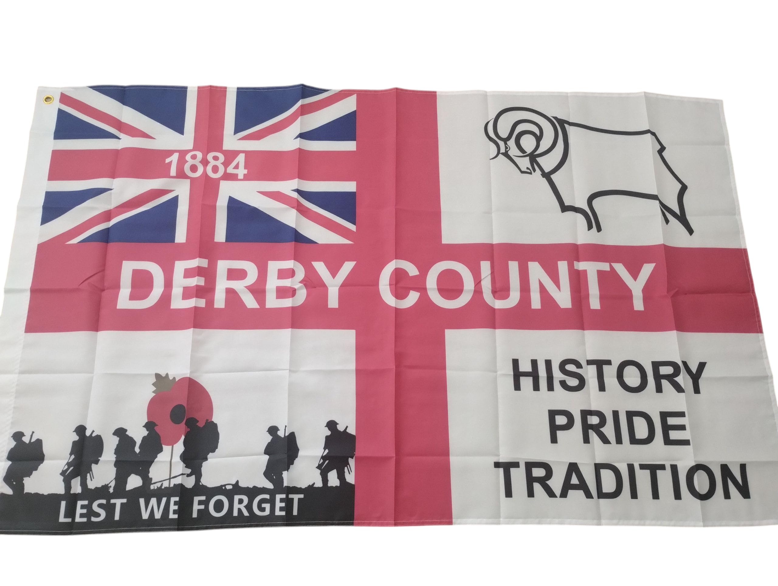 Flag 5 x 3 Derby county