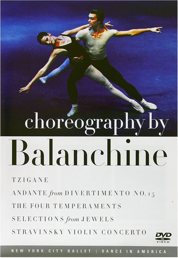 Coreografía de Balanchine / Tzigane, Andante de Divertimento No. 15, Los Cuatro Temperamentos, Selecciones de Joyas, Concierto para violín de Stravinski