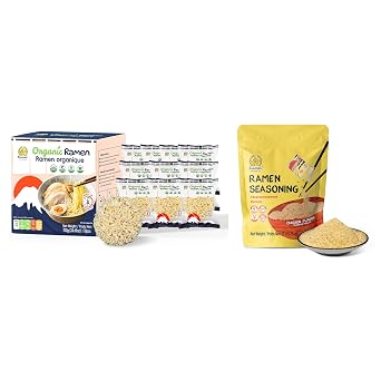 SUNGIVEN Organic Ramen Noodles and SUNGIVEN Chicken Instant Ramen Seasoning Powder