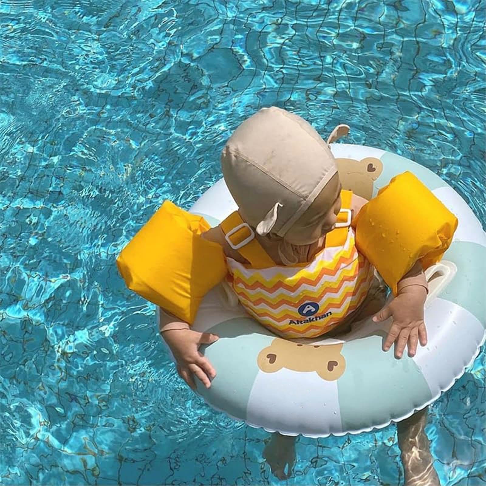 Amazon | 浮き輪 子供用 クマちゃん 足入れ型 取っ手付き ぐま 可愛い