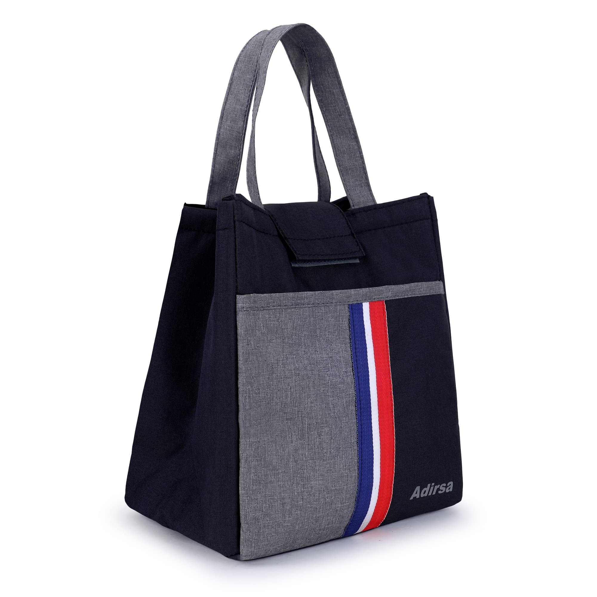ADIRSA CP3032 Black Canvas Insulated Lunch Bag/Tiffin Carry Bag for Men, Women, Black (B08RJTS1YW) Amazon Price History, Amazon Price Tracker