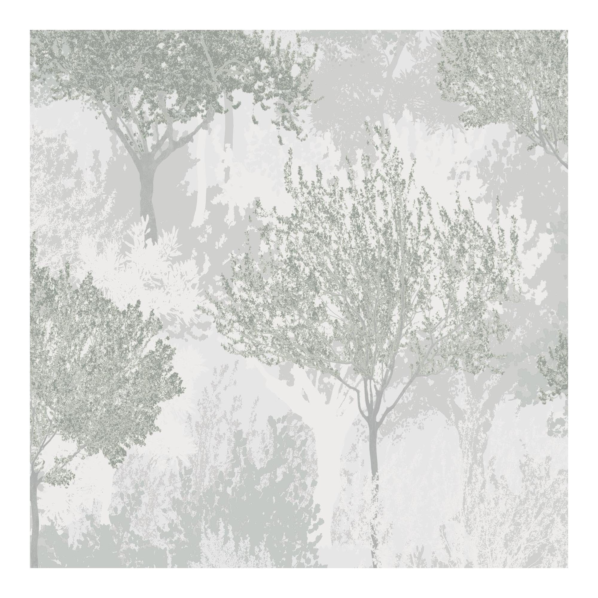 Superfresco Easy Birch Sage Removable Wallpaper Green
