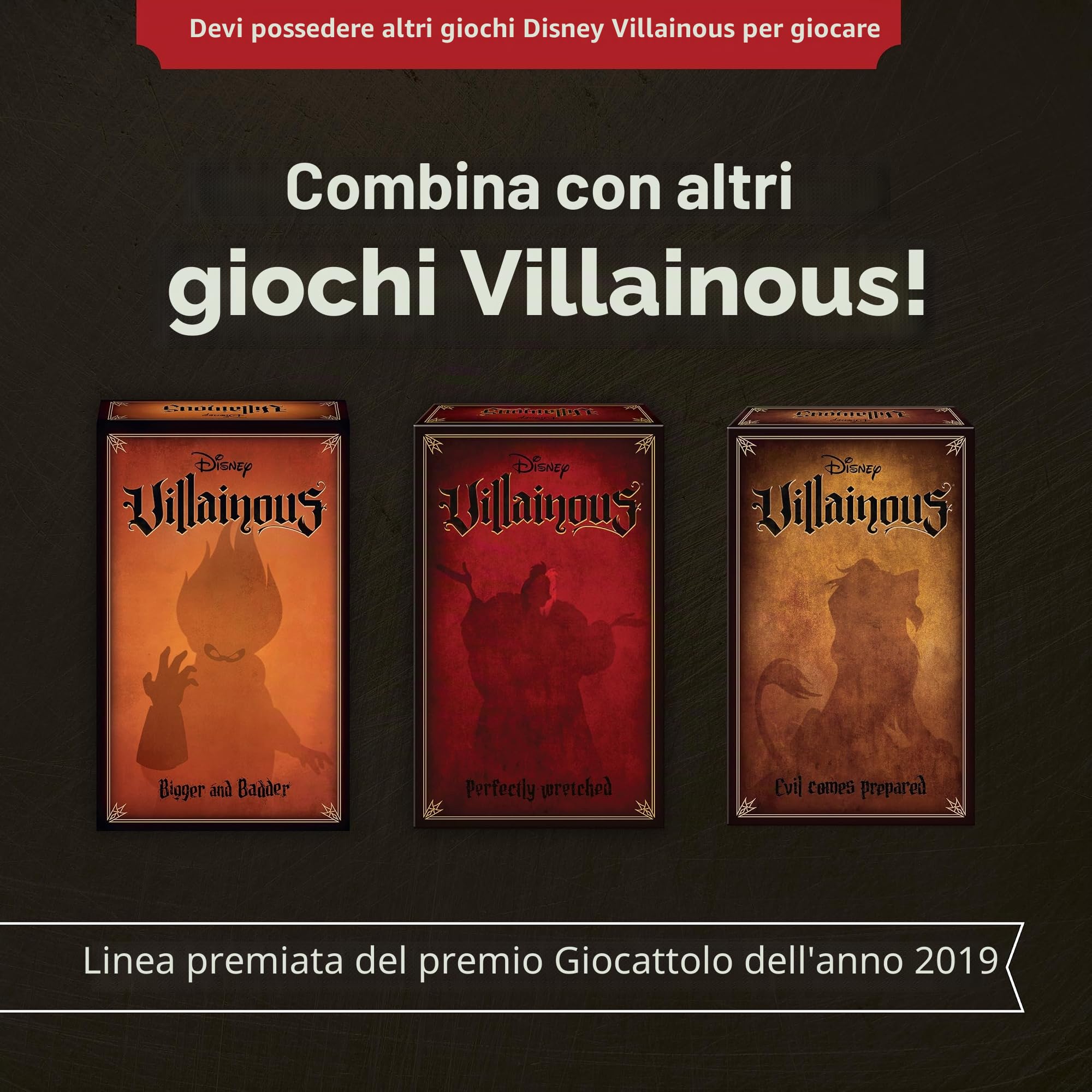 Marvel Villainous - We are Venom - Espansione del gioco da tavolo strategico a personaggio singolo - Gioca nei panni di Venom, l'iconico simbiote e sconfiggi Spider-Man, gatto nero e altri eroi - Età
